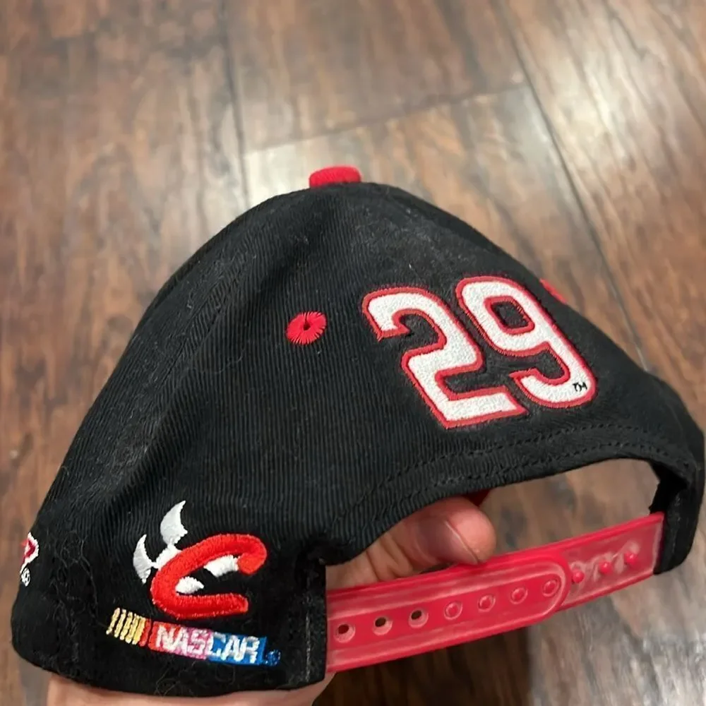 VTG 2001 ROOKIE OF THE YEAR Hat KEVIN HARVICK Hat NASCAR Snapback RCR Chase #29